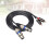 1Câble Audio Noir 2-Xlr À 2-Rca Pour Haut-Parleur Stéréo 5