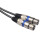 1Câble Audio Noir 2-Xlr À 2-Rca Pour Haut-Parleur Stéréo 9