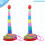 2 Sets Kids Ring Toss Game Colorful Rings For Agility Practice 10