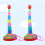 2 Sets Kids Ring Toss Game Colorful Rings For Agility Practice 7