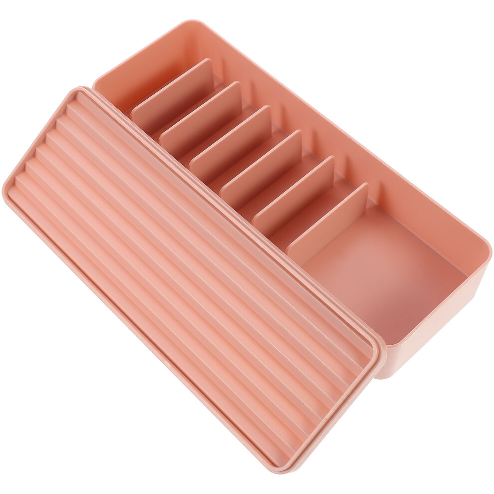 1 Pc Cable Storage Box Multi-Grid Dust-Proof Holder With Lid 3261487250228