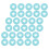 30 Pcs Planner Bookmark Macaron Color Binding Buckle Sky-Blue Discs 6