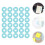 30 Pcs Planner Bookmark Macaron Color Binding Buckle Sky-Blue Discs 2