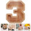 1Kinder Spaarpot Hout Chocolade Kleur Met Transparant 6