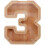 1Kinder Spaarpot Hout Chocolade Kleur Met Transparant 3