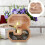 1Kinder Spaarpot Hout Chocolade Kleur Met Transparant 5