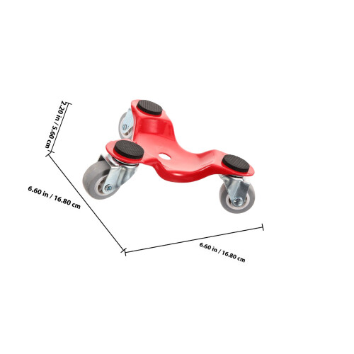 Furniture Movers Dolly Red Rubber 1pack For Rearranging Space 1