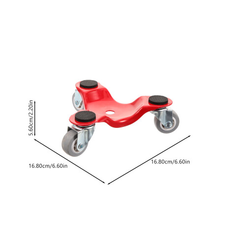 Furniture Movers Dolly Red Rubber 1pack For Rearranging Space 2