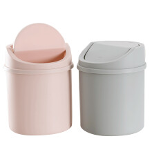2Pcs Plastic Garbage Containers Assorted Colors for Home Use