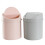 2Pcs Plastic Garbage Containers Assorted Colors for Home Use 1