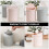 2Pcs Plastic Garbage Containers Assorted Colors for Home Use 10