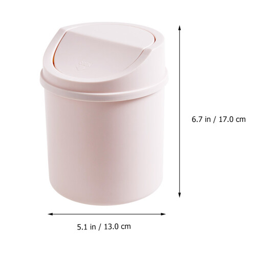 2Pcs Plastic Garbage Containers Assorted Colors for Home Use 1