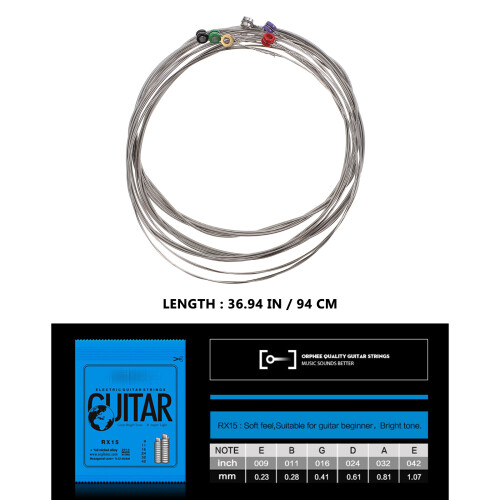 2 Sets Nickel-Plated Guitar Strings Musical Instrument Accessories 1
