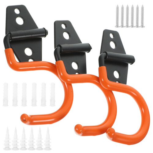3Pcs Garage Hook Garden Tool Organizer Heavy Duty