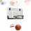 1pc No Punching Hanging Basketball Board Mini Backboard Black 10