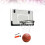 1pc No Punching Hanging Basketball Board Mini Backboard Black 5