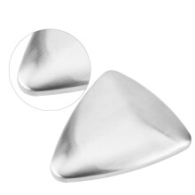 1Pc Odor Stainless Steel Soap Bar For Kitchen (Silver)