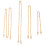 4 Pcs Bag Replacement Chain Aluminum Straps Extender 7