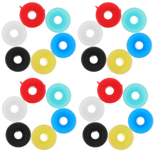 100Pcs Silicone Pin Cushion Coil Needles Grommets Tools Mixed Color 2