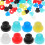 100Pcs Silicone Pin Cushion Coil Needles Grommets Tools Mixed Color 10