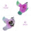 3Pcs Pulling String Cartoon Animal Toys For Kids Educational Plaything 8