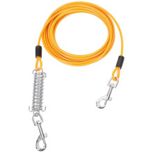 Laisse Petite Moyenne Taille En Acier Orange