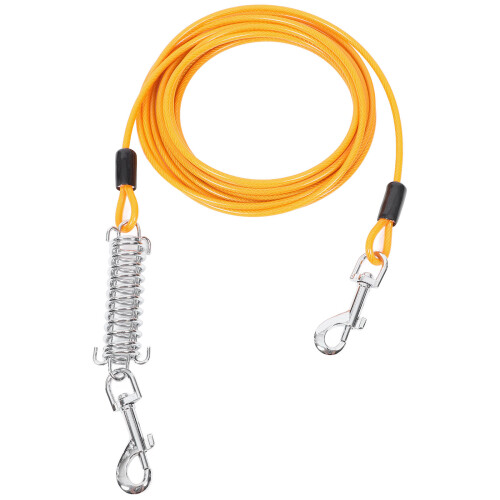 Laisse Petite Moyenne Taille En Acier Orange