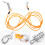 Laisse Petite Moyenne Taille En Acier Orange 7
