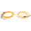 Laisse Petite Moyenne Taille En Acier Orange 10