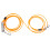 Laisse Petite Moyenne Taille En Acier Orange 8