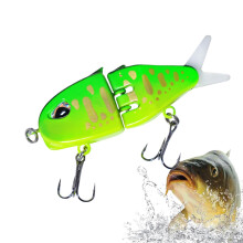 Trout Lures, Glide Baits, 1pcs Saltwater Fishing Lures, Realistic Bass Fishing Lure, Freshwater Swimbait for Bass