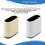 Elegant Bathroom Storage Bucket Push Lid Garbage Bin for-2 7