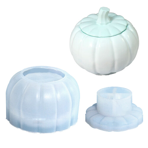 Pumpkin Storage Box Molds Jar Making Silicone Moulds-small