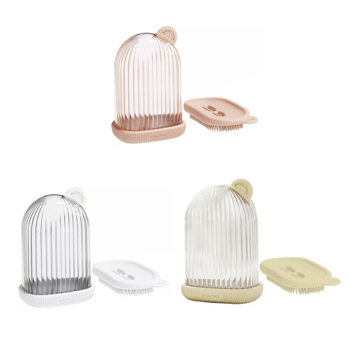 1PCS Soap Case Soap Container for Travel Soap-Milky White 2