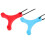 2Pcs Red Silicone Chewing Necklace Autism Aid Pendant Durable Teether 1