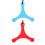 2Pcs Red Silicone Chewing Necklace Autism Aid Pendant Durable Teether 4