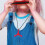 2Pcs Red Silicone Chewing Necklace Autism Aid Pendant Durable Teether 10