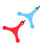 2Pcs Red Silicone Chewing Necklace Autism Aid Pendant Durable Teether 9