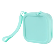 Silicone Square Coin Pouches Small Silicone Purse Coin-Green