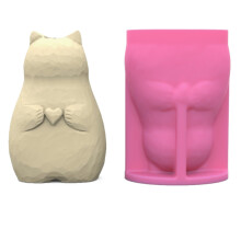 Bear Flower Pots Resins Mould Animal Vase Silicones Molds-C680