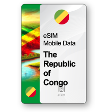 Internet eSIM République du Congo, valable 30 jours, trafic 10 GB