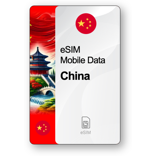 Internet eSIM Chine, valable 7 jours, trafic Illimité