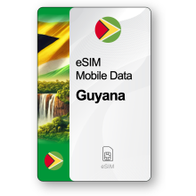 eSIM Internet Guyana, érvényes 30 napok, forgalom 5 GB