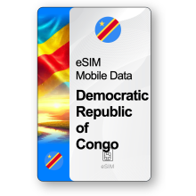 Internet eSIM République Démocratique du Congo, valable 30 jours, trafic 5 GB