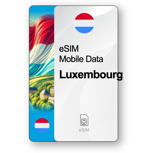 Internet eSIM Luxembourg, valable 30 jours, trafic 10 GB