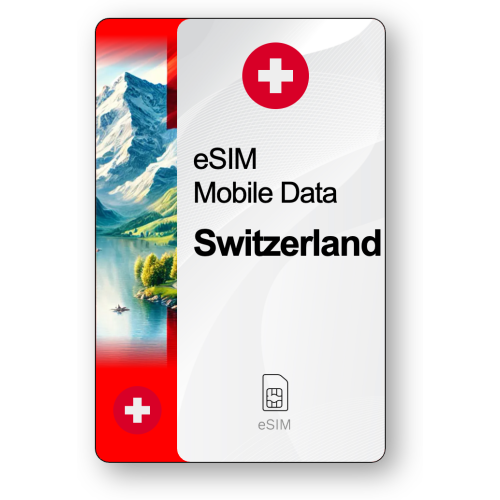 Internet eSIM Suisse, valable 30 jours, trafic 20 GB