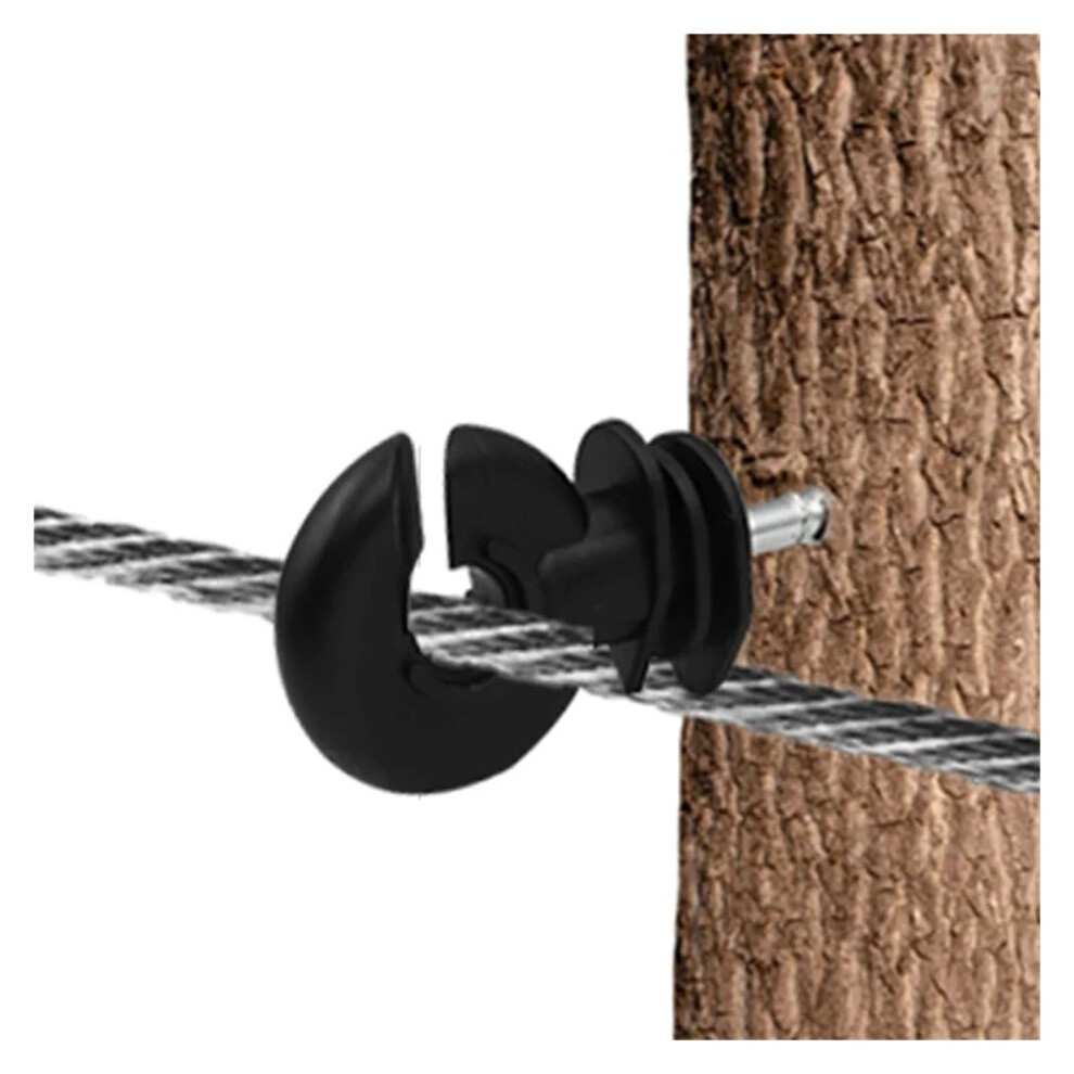 Electric Fencing Ring Insulators 20 Pcs Offset Ring Insulators Screwin Posts Wire Safe Garden Supplies Accessories 9323874435428