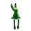 Figurine d'animal floqué doux, accessoire de maison-Vert 2 1