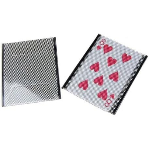 Plastic card sleeve for changing illusions, magic trick 1
