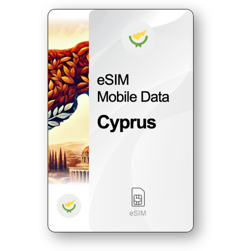 eSIM Internet Κύπρος, ισχύει για 30 ημέρες, κίνηση 20 GB